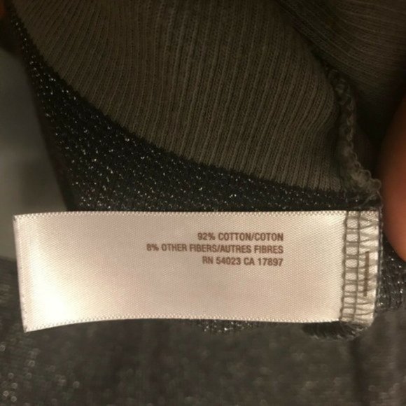 Old Navy | Dark & Light Grey Sparkle Striped Tank Top | Sz M - Picture 8 of 11